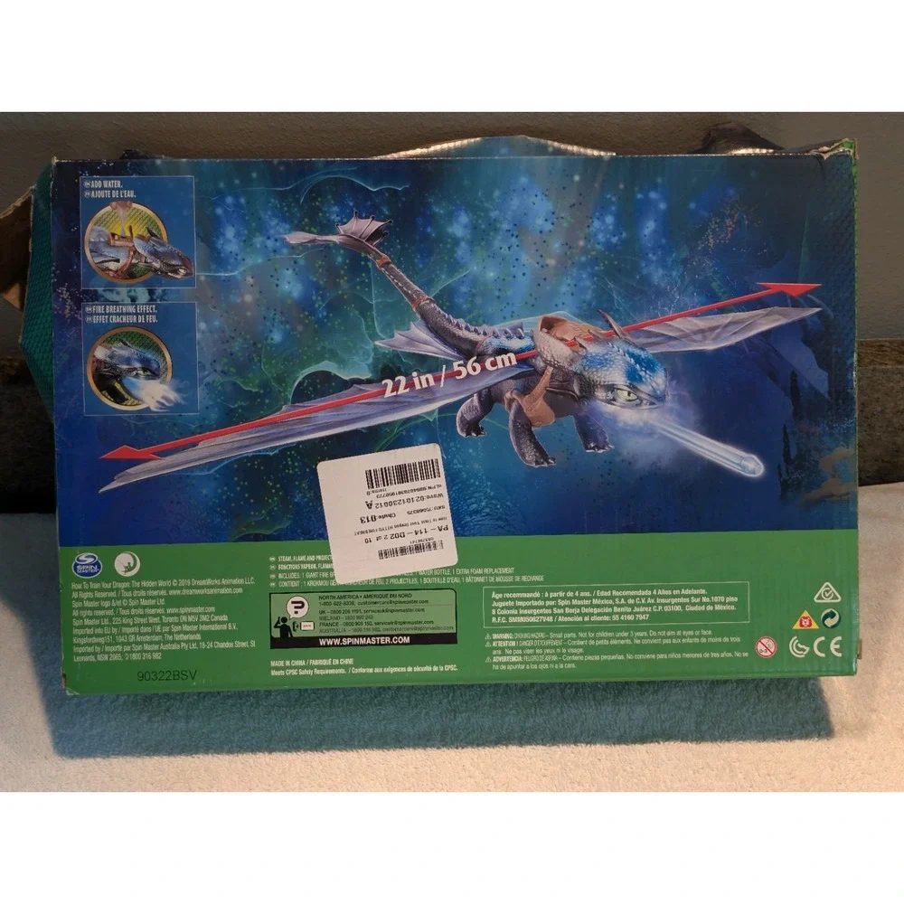 How To Train Your Dragon The Hidden World Giant Fire Breathing Toothless READ